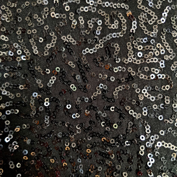 SALE! Joe Fresh Sleeveless Black Sequin Embellished Black Top Size S - Picture 3 of 4